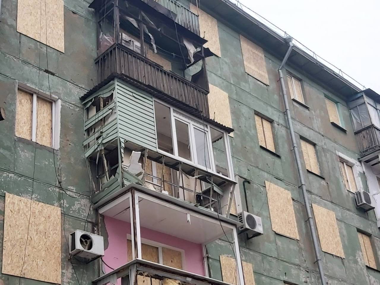 Пошкоджена квартира в місті Запоріжжя.