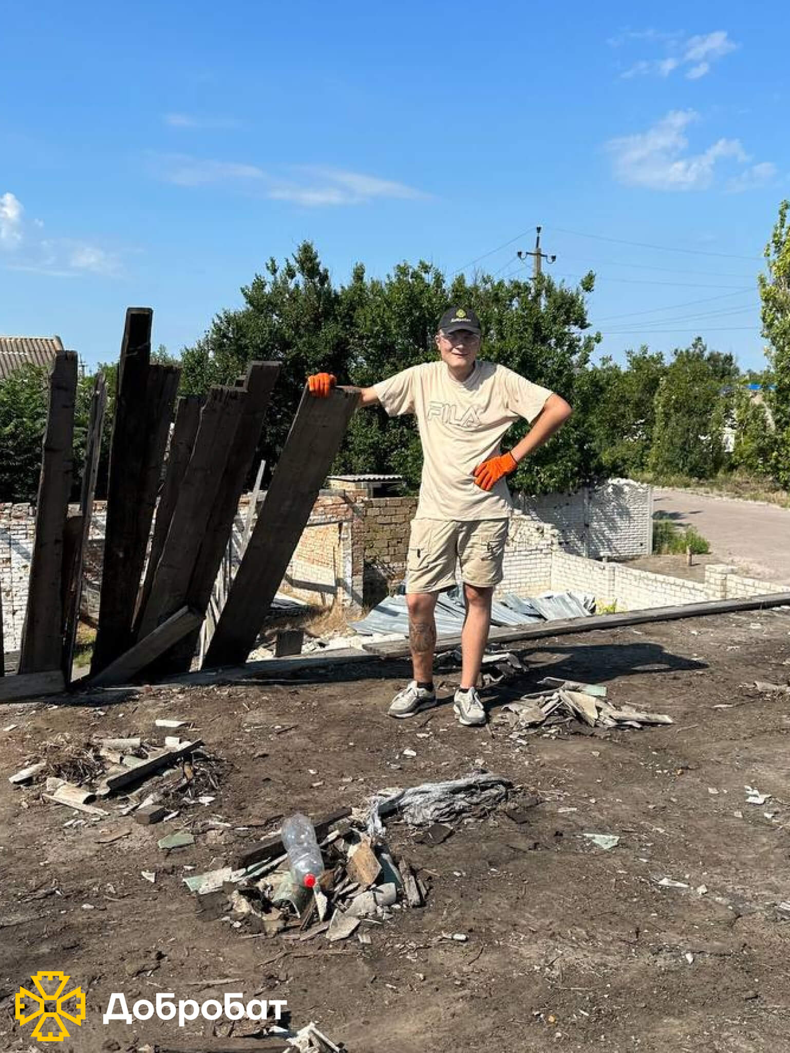 У новому звіті розповідаємо про результати тижня нагальної відбудови силами волонтерів «Добробату» 