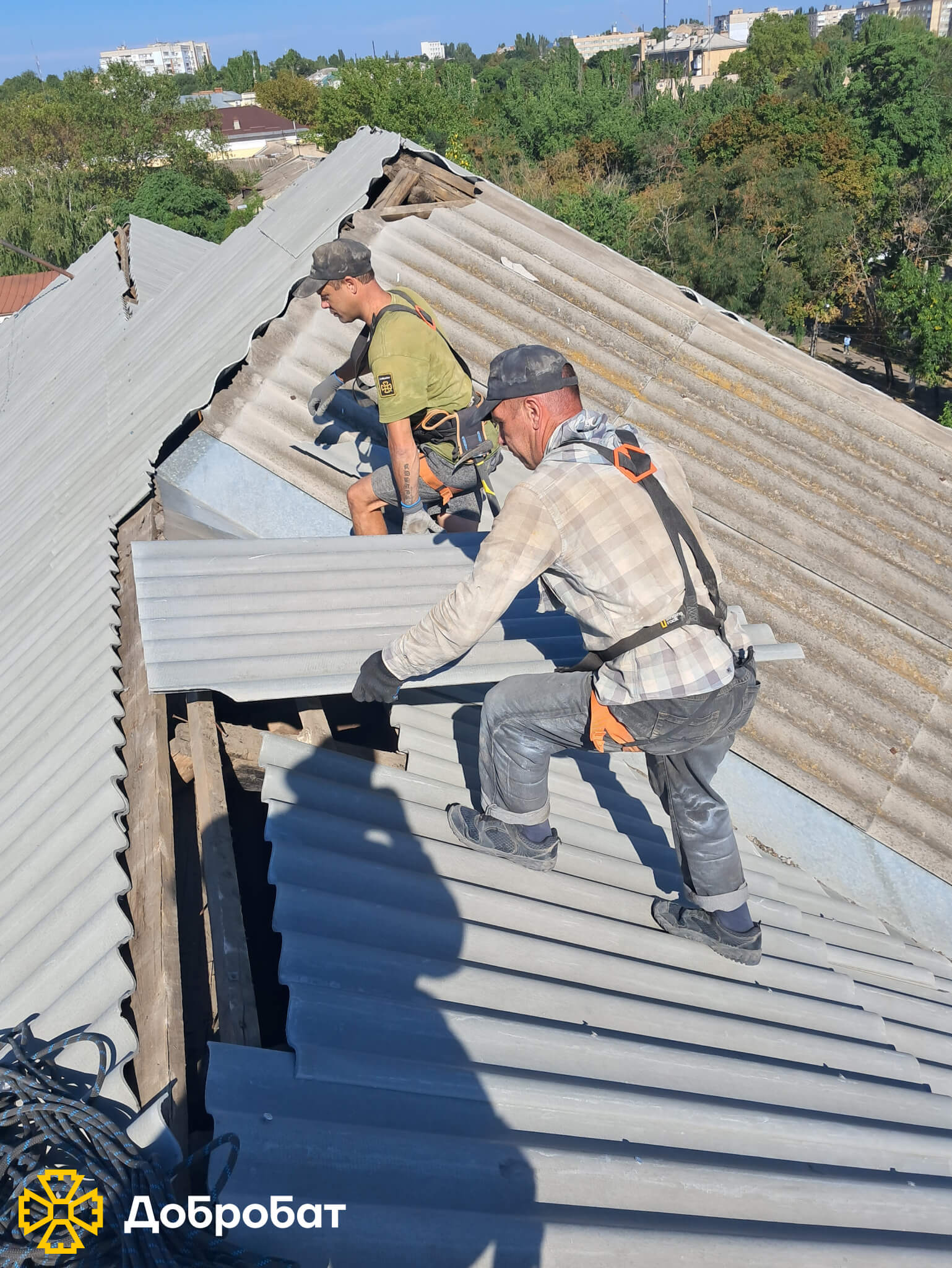 У новому звіті розповідаємо про результати тижня нагальної відбудови силами волонтерів «Добробату» 