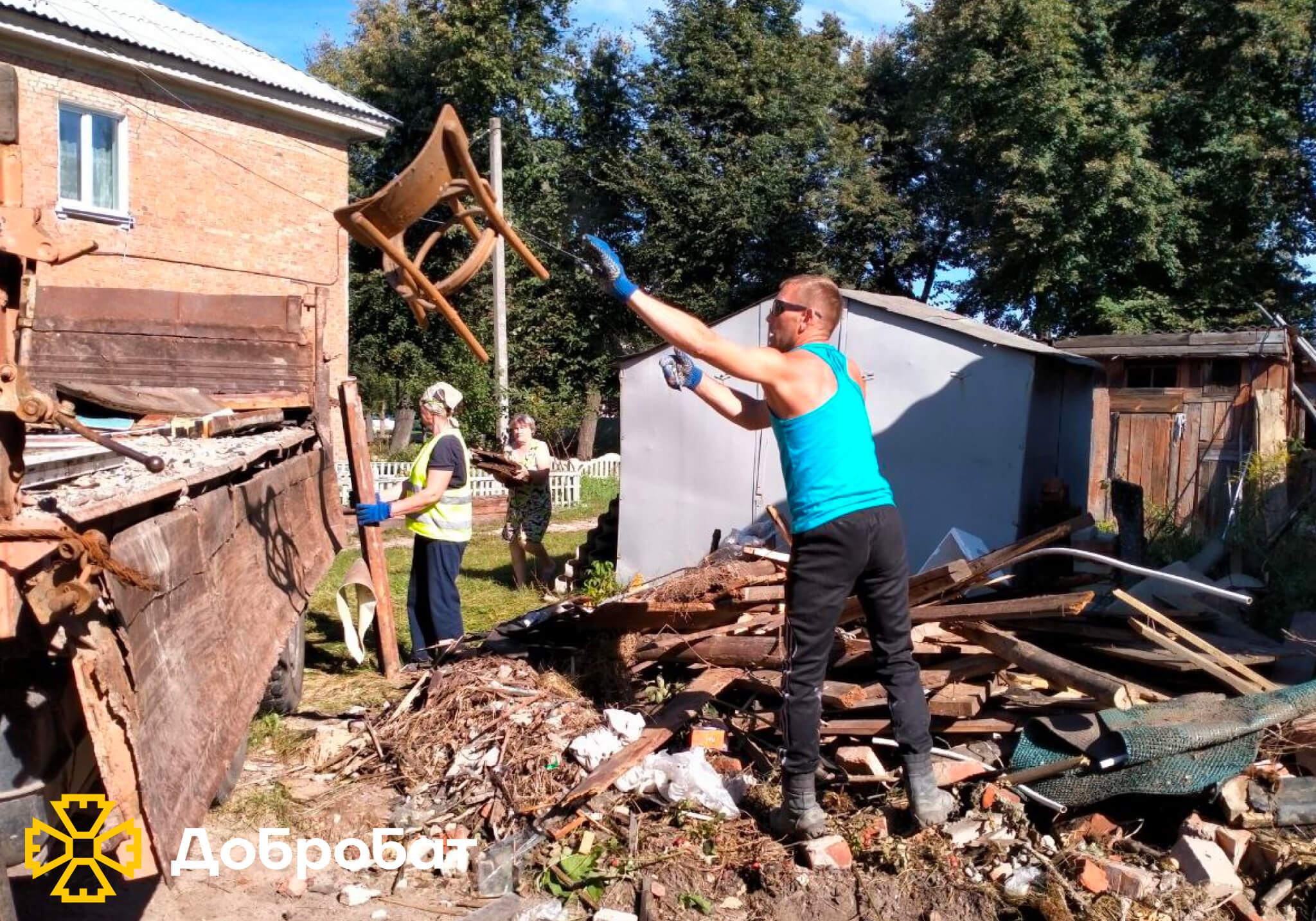 У новому звіті розповідаємо про результати тижня нагальної відбудови силами волонтерів «Добробату» 