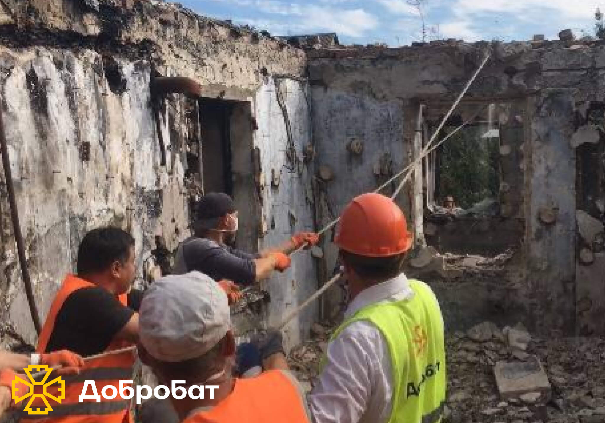 У новому звіті розповідаємо про результати тижня нагальної відбудови силами волонтерів «Добробату» 