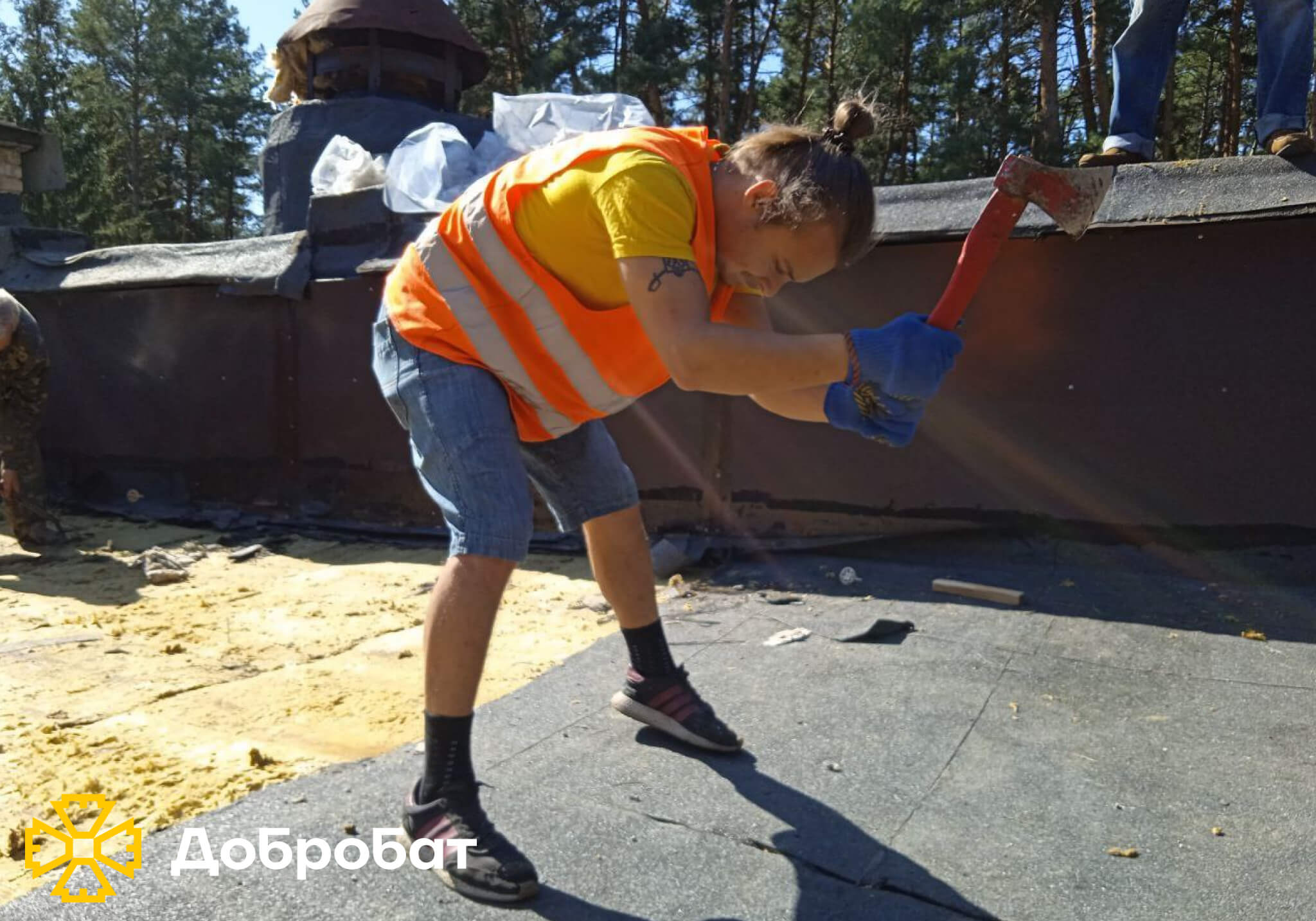 У новому звіті розповідаємо про результати тижня нагальної відбудови силами волонтерів «Добробату» 