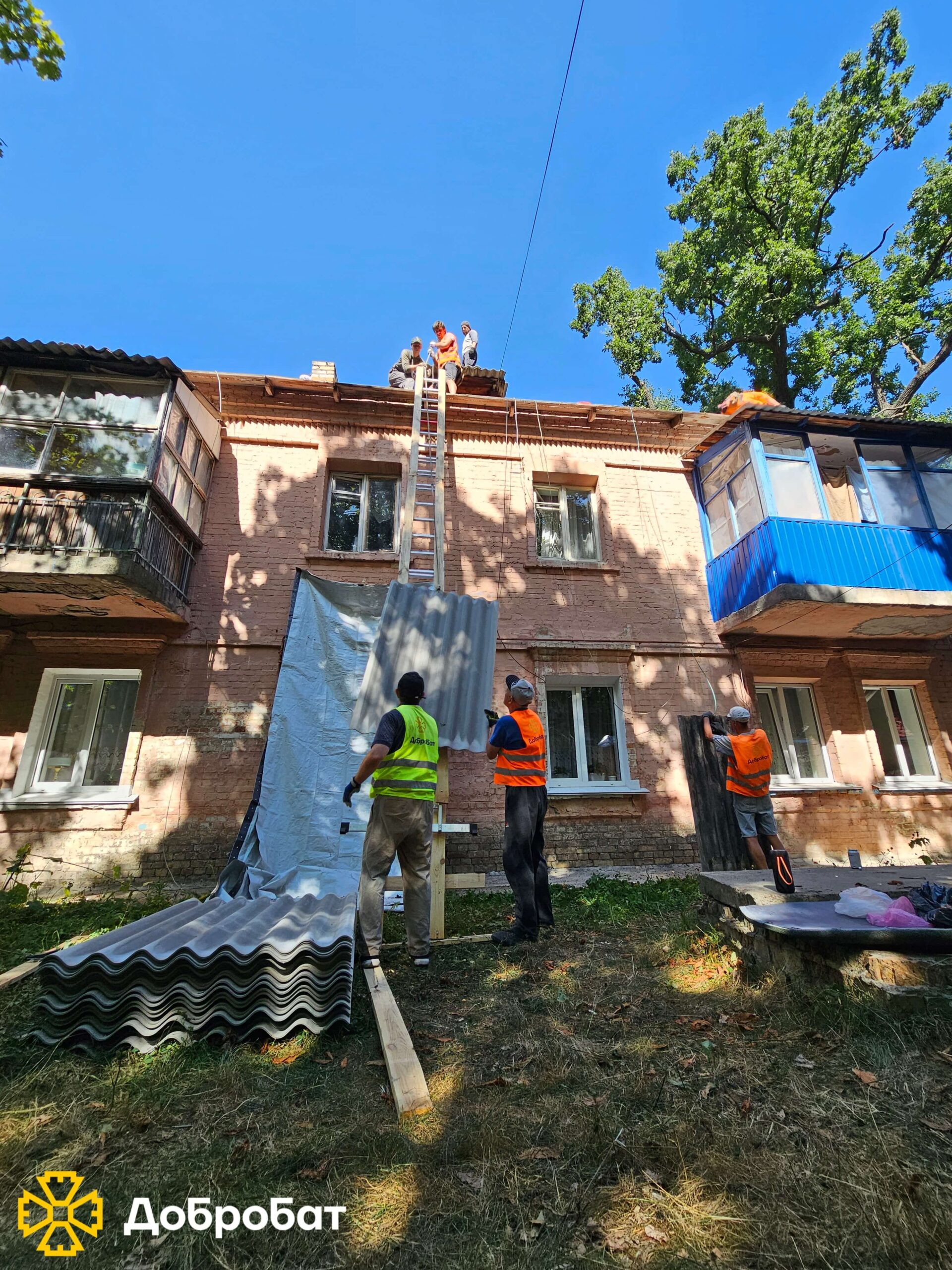 У новому звіті розповідаємо про результати тижня нагальної відбудови силами волонтерів «Добробату» 